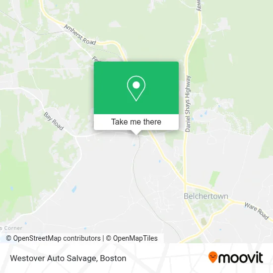 Westover Auto Salvage map