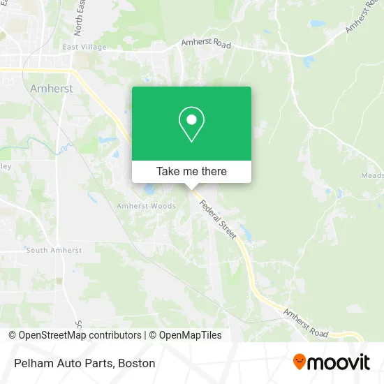 Pelham Auto Parts map