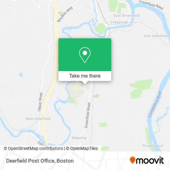 Mapa de Deerfield Post Office