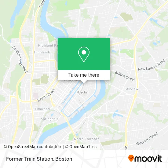 Former Train Station map