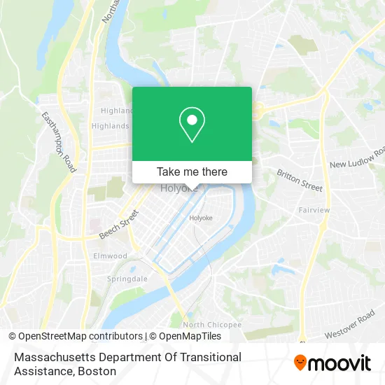 Massachusetts Department Of Transitional Assistance map