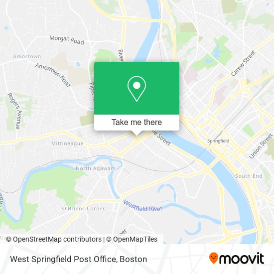 West Springfield Post Office map