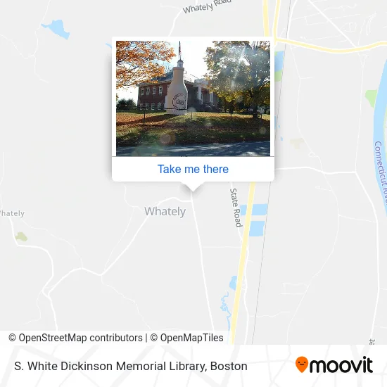 S. White Dickinson Memorial Library map