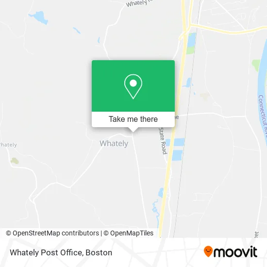 Whately Post Office map