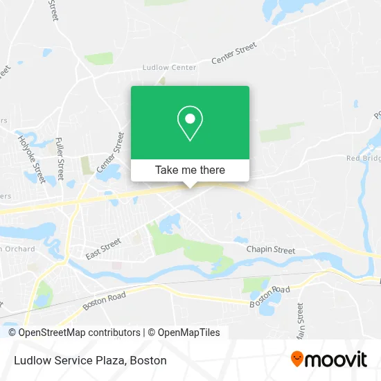 Ludlow Service Plaza map