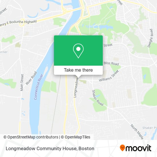Mapa de Longmeadow Community House