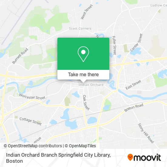 Indian Orchard Branch Springfield City Library map