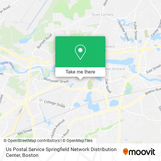 Us Postal Service Springfield Network Distribution Center map