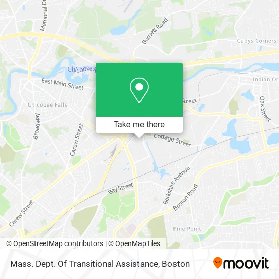 Mass. Dept. Of Transitional Assistance map
