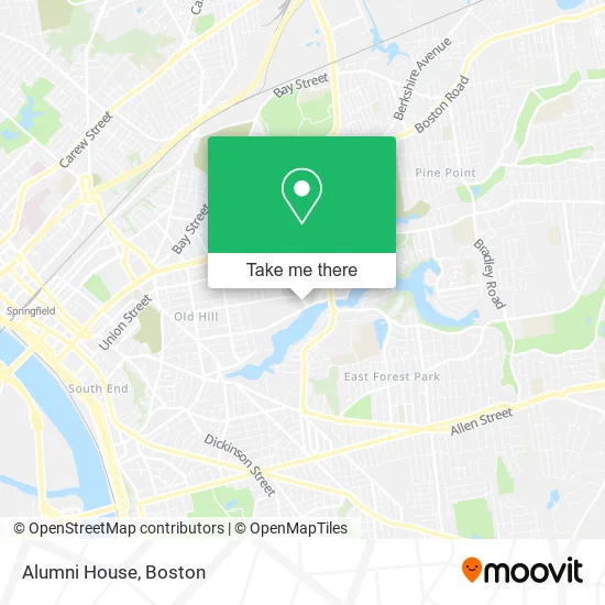 Alumni House map