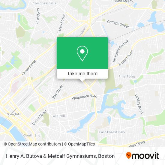 Mapa de Henry A. Butova & Metcalf Gymnasiums