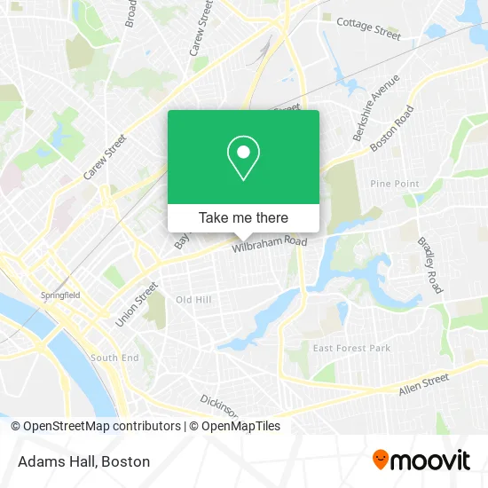 Adams Hall map