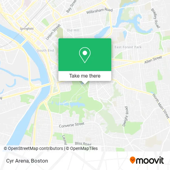 Cyr Arena map