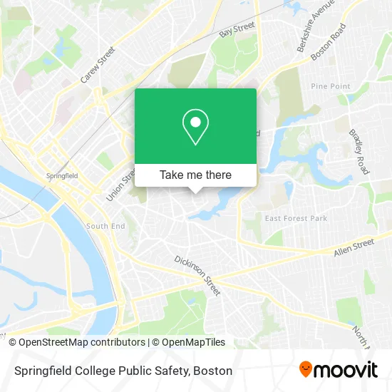 Springfield College Public Safety map
