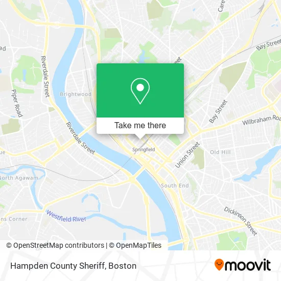Hampden County Sheriff map