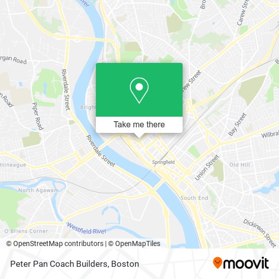 Mapa de Peter Pan Coach Builders