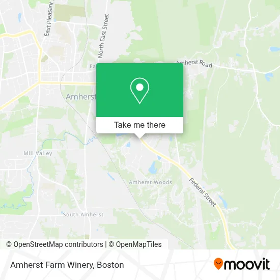 Amherst Farm Winery map