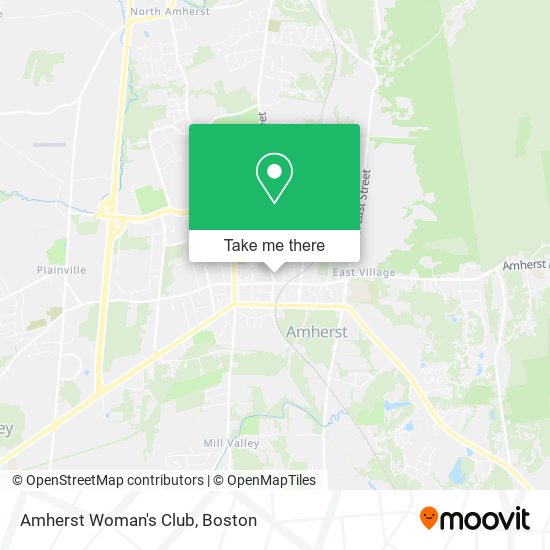 Amherst Woman's Club map