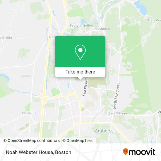 Mapa de Noah Webster House
