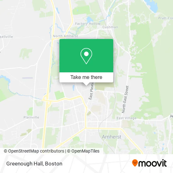 Greenough Hall map