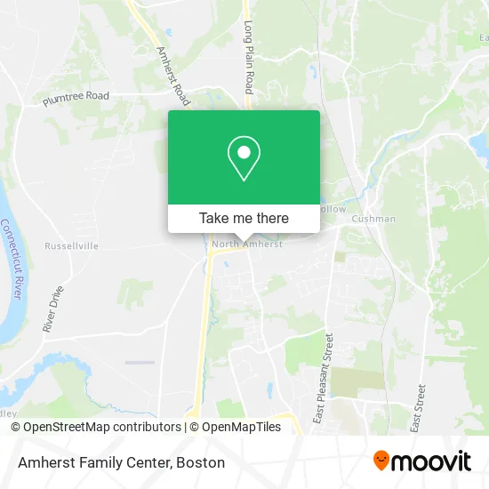 Amherst Family Center map