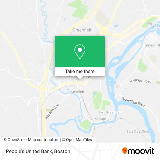 People's United Bank map