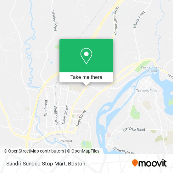Sandri Sunoco Stop Mart map
