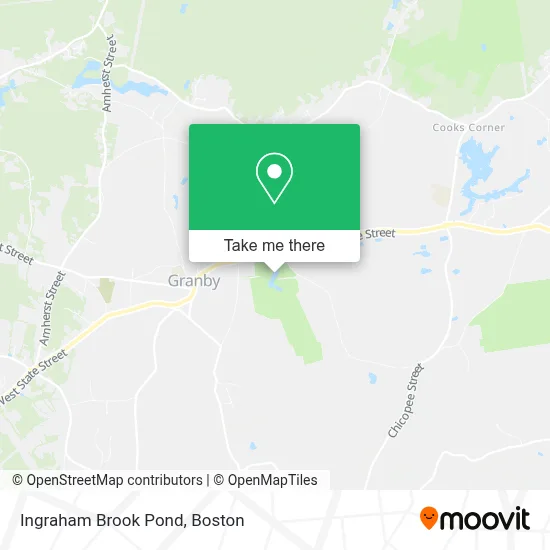 Ingraham Brook Pond map