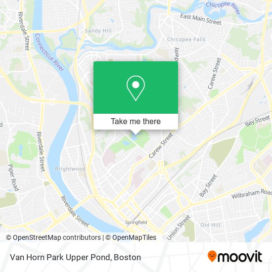 Mapa de Van Horn Park Upper Pond
