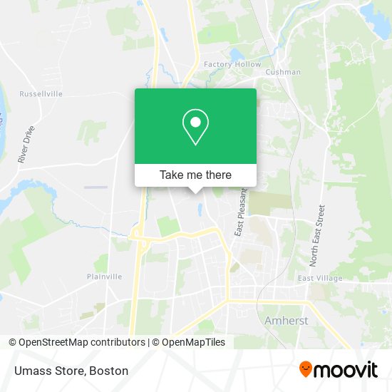 Umass Store map