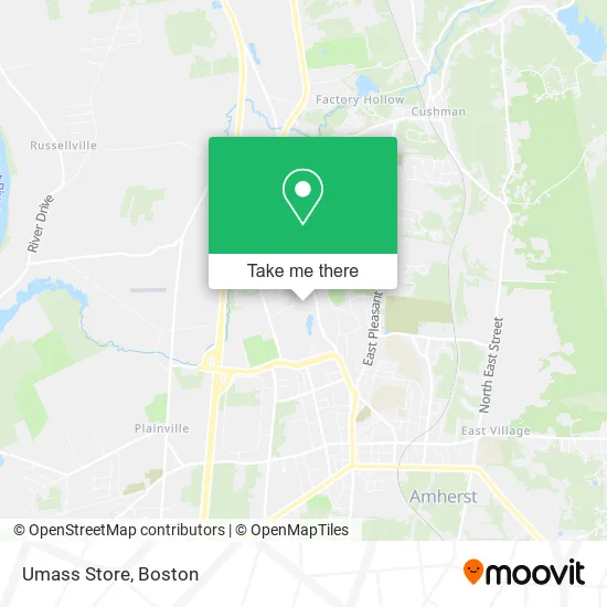 Mapa de Umass Store