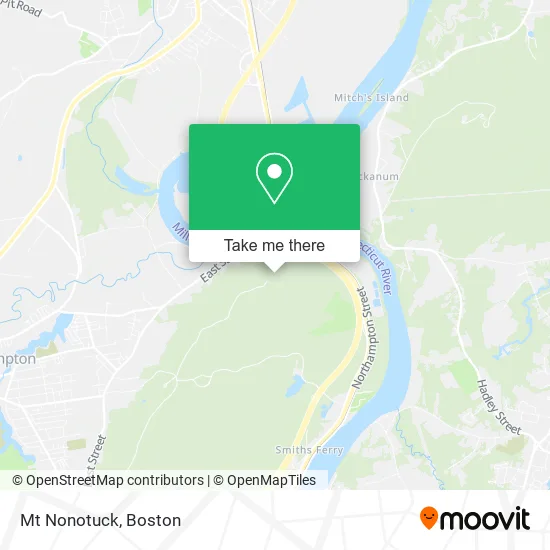 Mt Nonotuck map