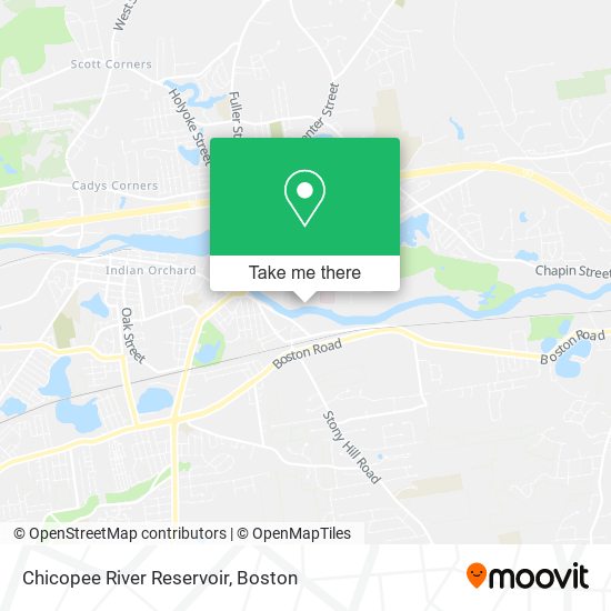 Chicopee River Reservoir map