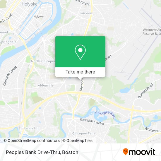 Mapa de Peoples Bank Drive-Thru
