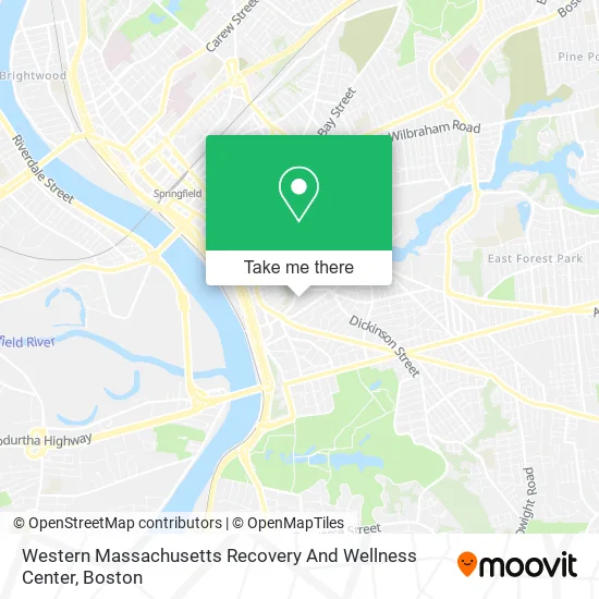 Western Massachusetts Recovery And Wellness Center map