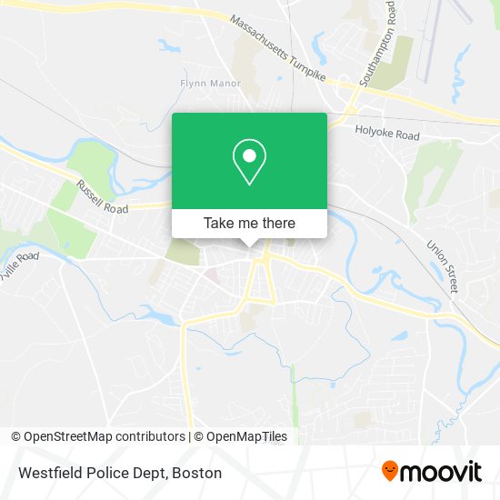 Westfield Police Dept map