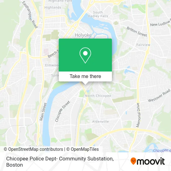 Chicopee Police Dept- Community Substation map