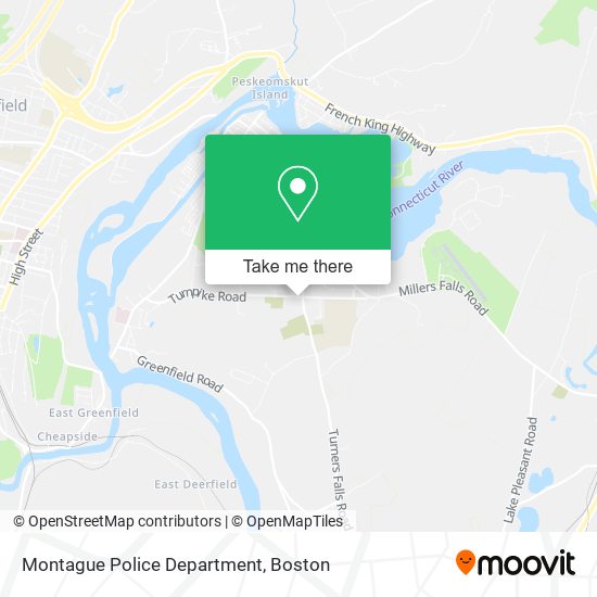 Montague Police Department map