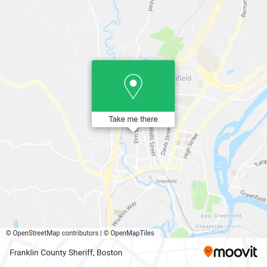 Franklin County Sheriff map