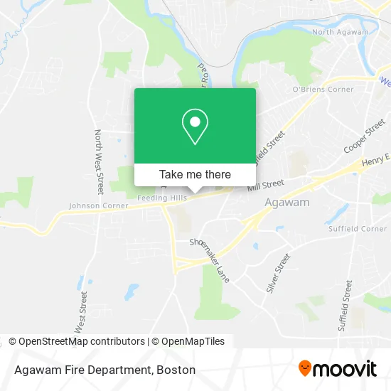 Agawam Fire Department map