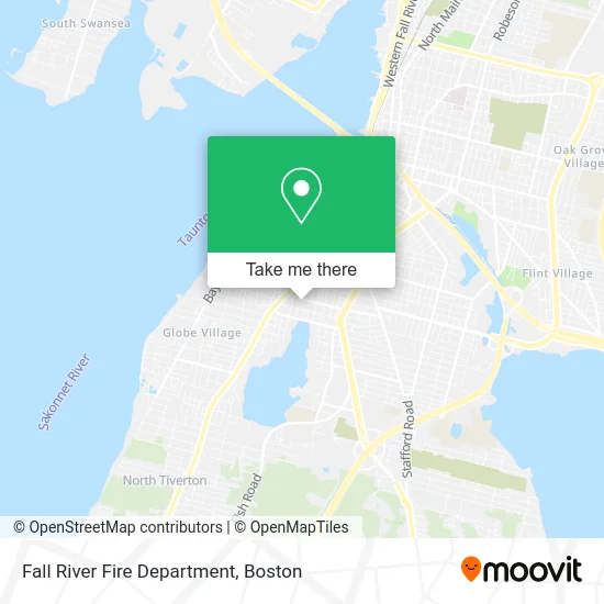 Fall River Fire Department map