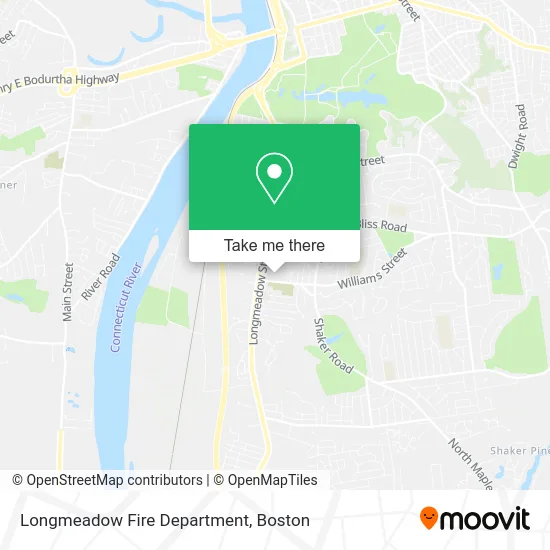 Longmeadow Fire Department map