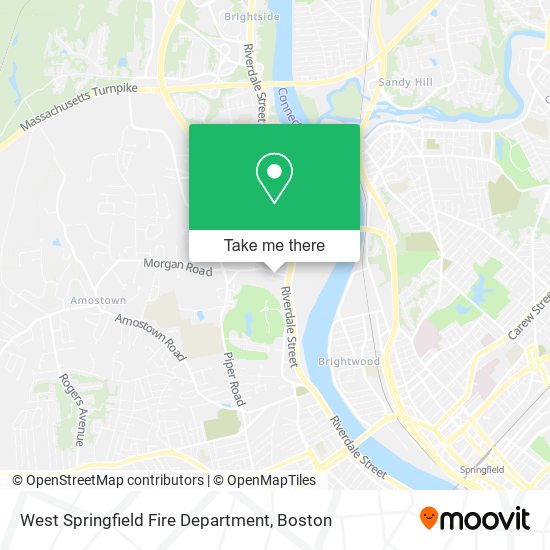 Mapa de West Springfield Fire Department