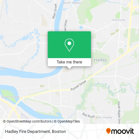 Hadley Fire Department map