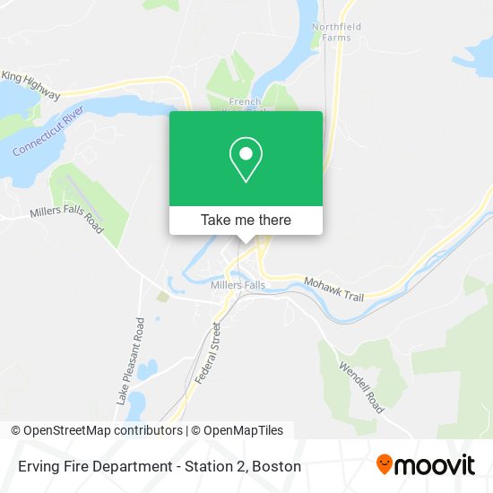 Erving Fire Department - Station 2 map