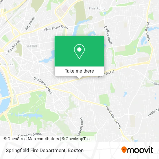 Springfield Fire Department map