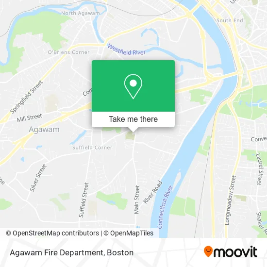 Agawam Fire Department map