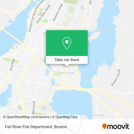 Fall River Fire Department map