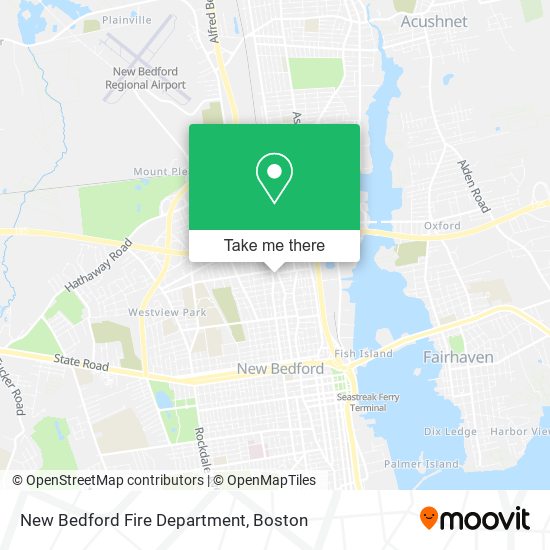 New Bedford Fire Department map