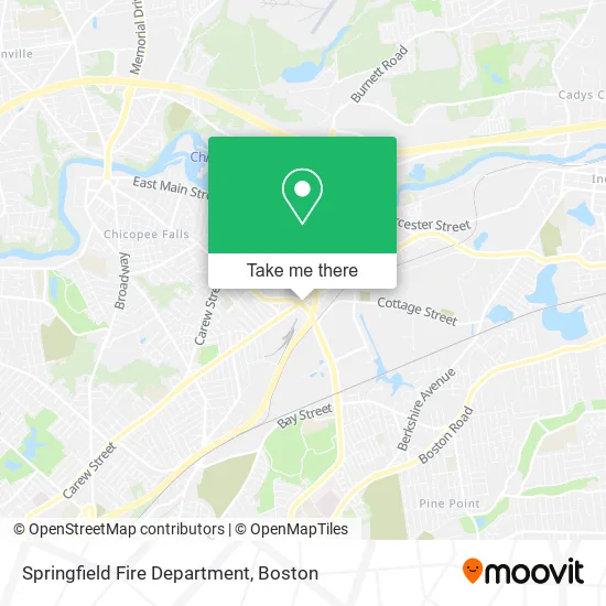 Springfield Fire Department map